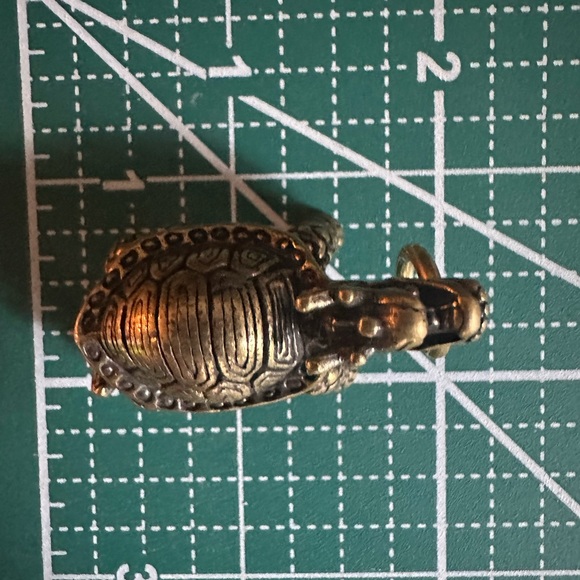 Solid Brass Handmade Turtle DIY Necklace Car Pendant Knife Beads Brass Lucky Tur - Picture 8 of 15